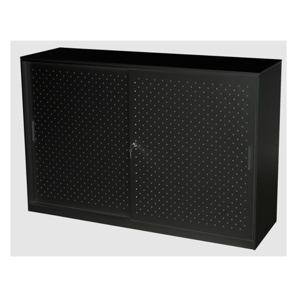 Metal Sliding Door Cupboard (Perforated doors)