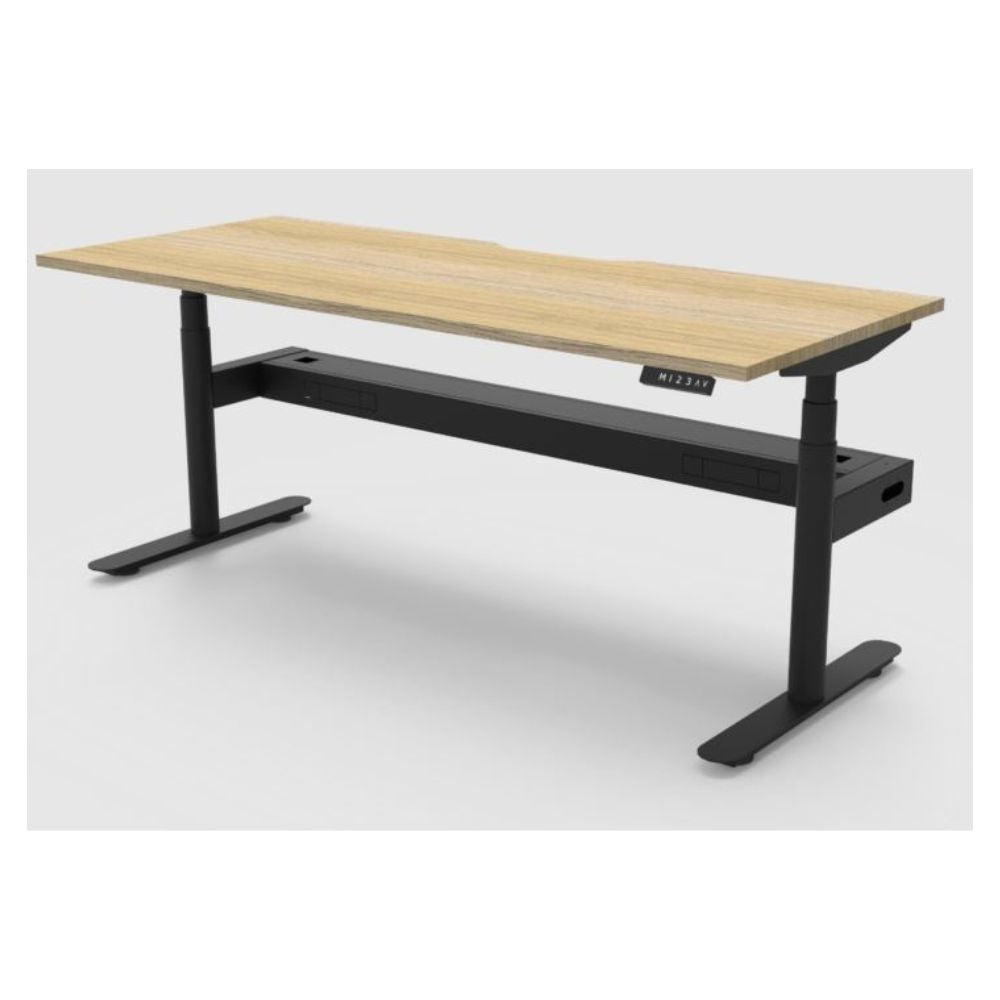 Halo+ Single Sided Electric Desk with Cable Tray