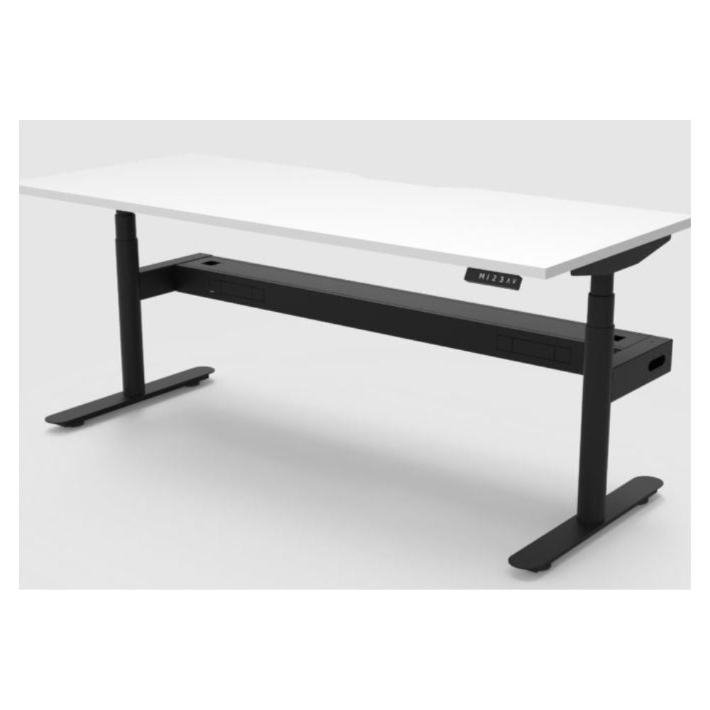 Halo+ Single Sided Electric Desk with Cable Tray