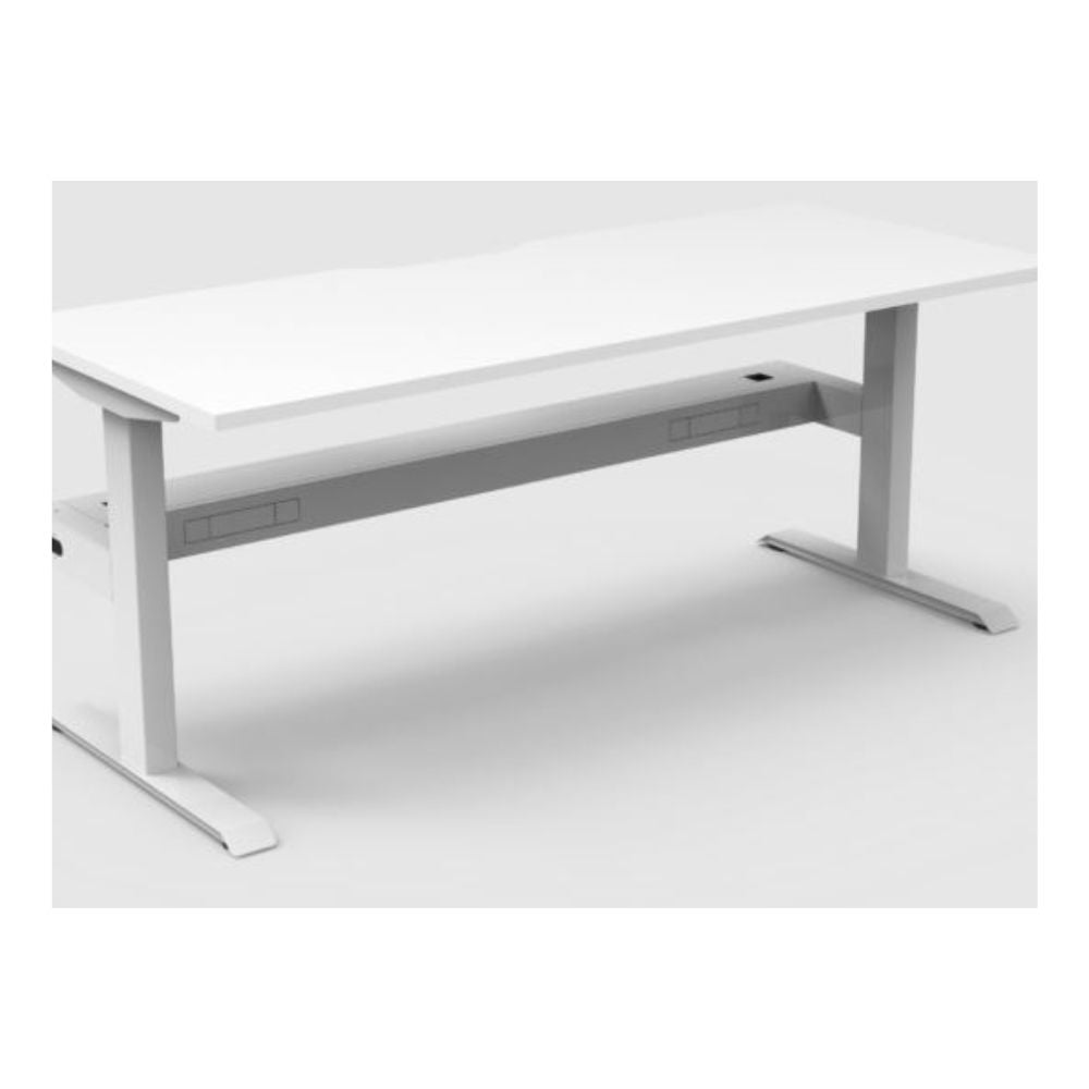 Boost Static Single Desk with Cable Tray Keen Office