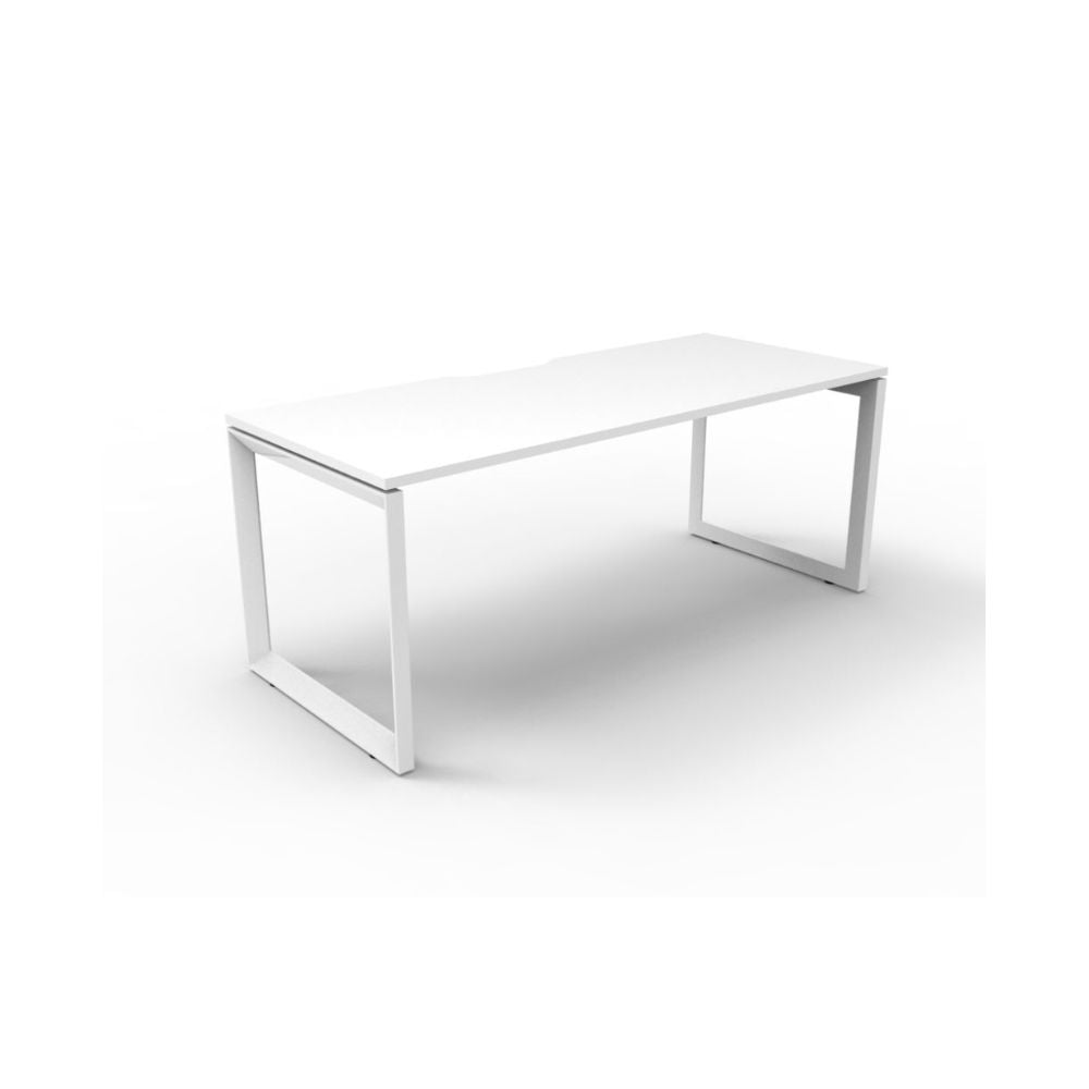 Deluxe Rapid Infinity Single Sided Desk - LOOP LEG