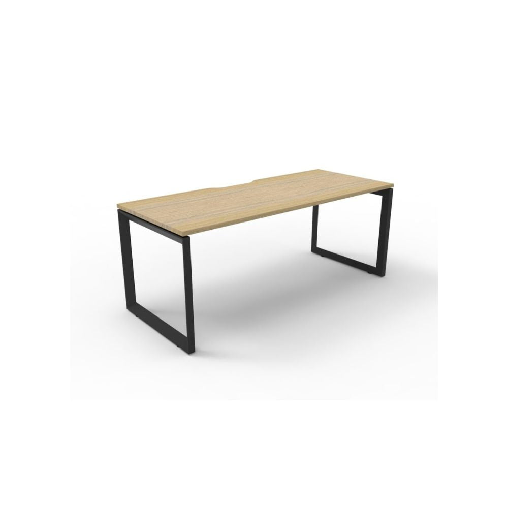 Deluxe Rapid Infinity Single Sided Desk - LOOP LEG