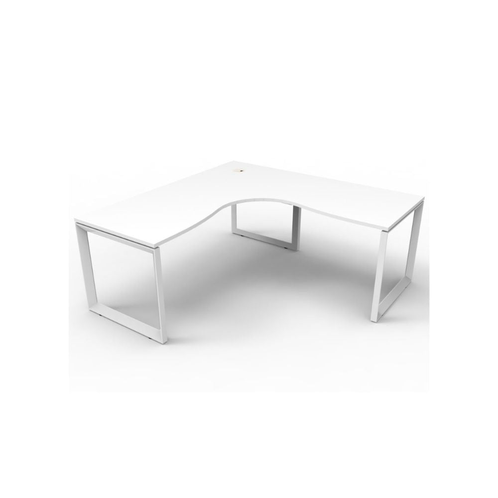 Deluxe Rapid Infinity Single Corner Workstation - LOOP LEG