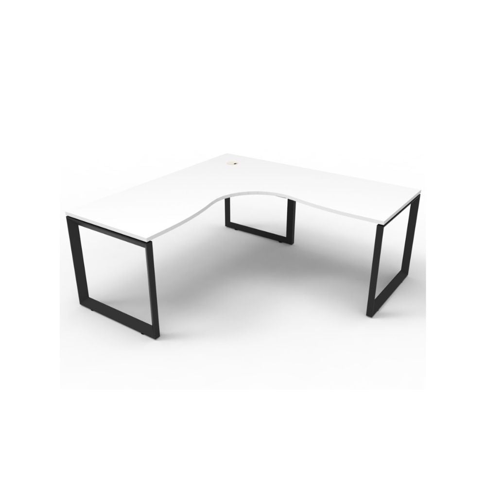 Deluxe Rapid Infinity Single Corner Workstation - LOOP LEG