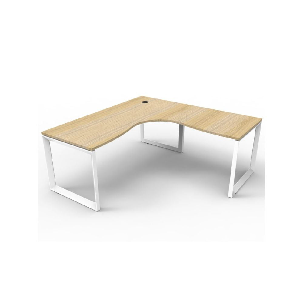 Deluxe Rapid Infinity Single Corner Workstation - LOOP LEG