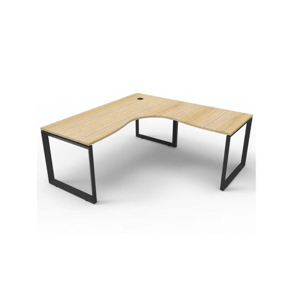 Deluxe Rapid Infinity Single Corner Workstation - LOOP LEG
