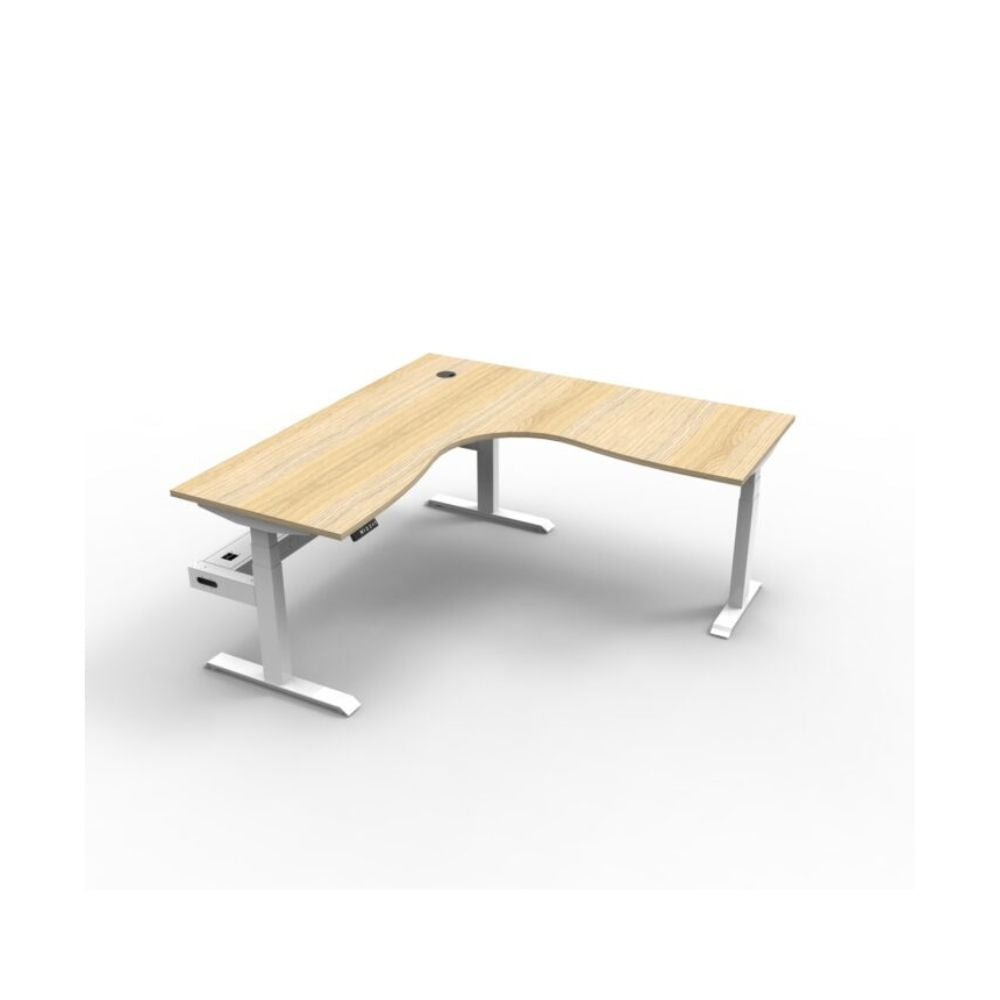Boost Plus Electric Corner Workstation with Cable Tray