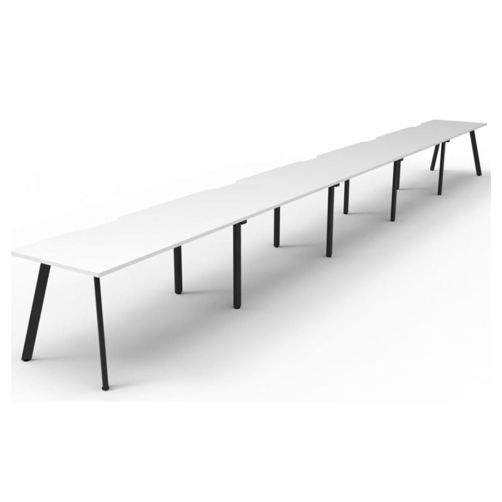 Eternity 5 person Single Sided Straight Workstation