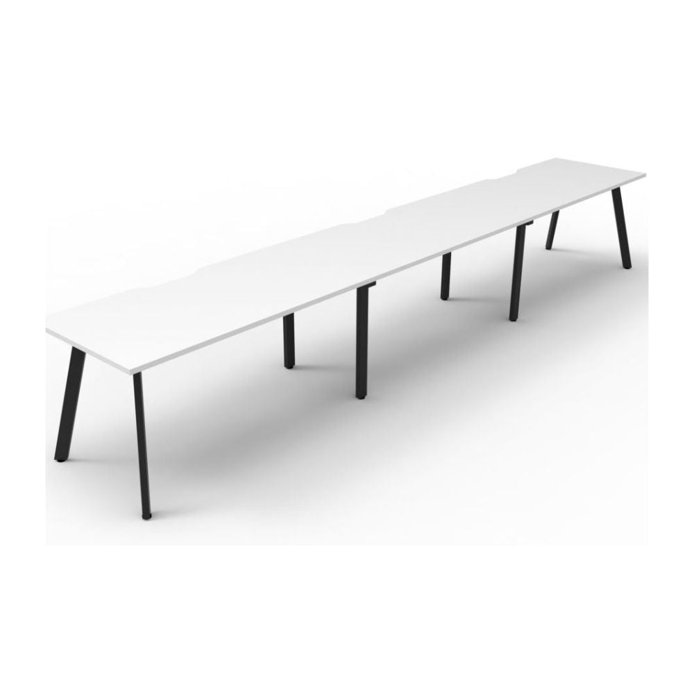 Eternity 3 Person Single Sided Straight Workstation