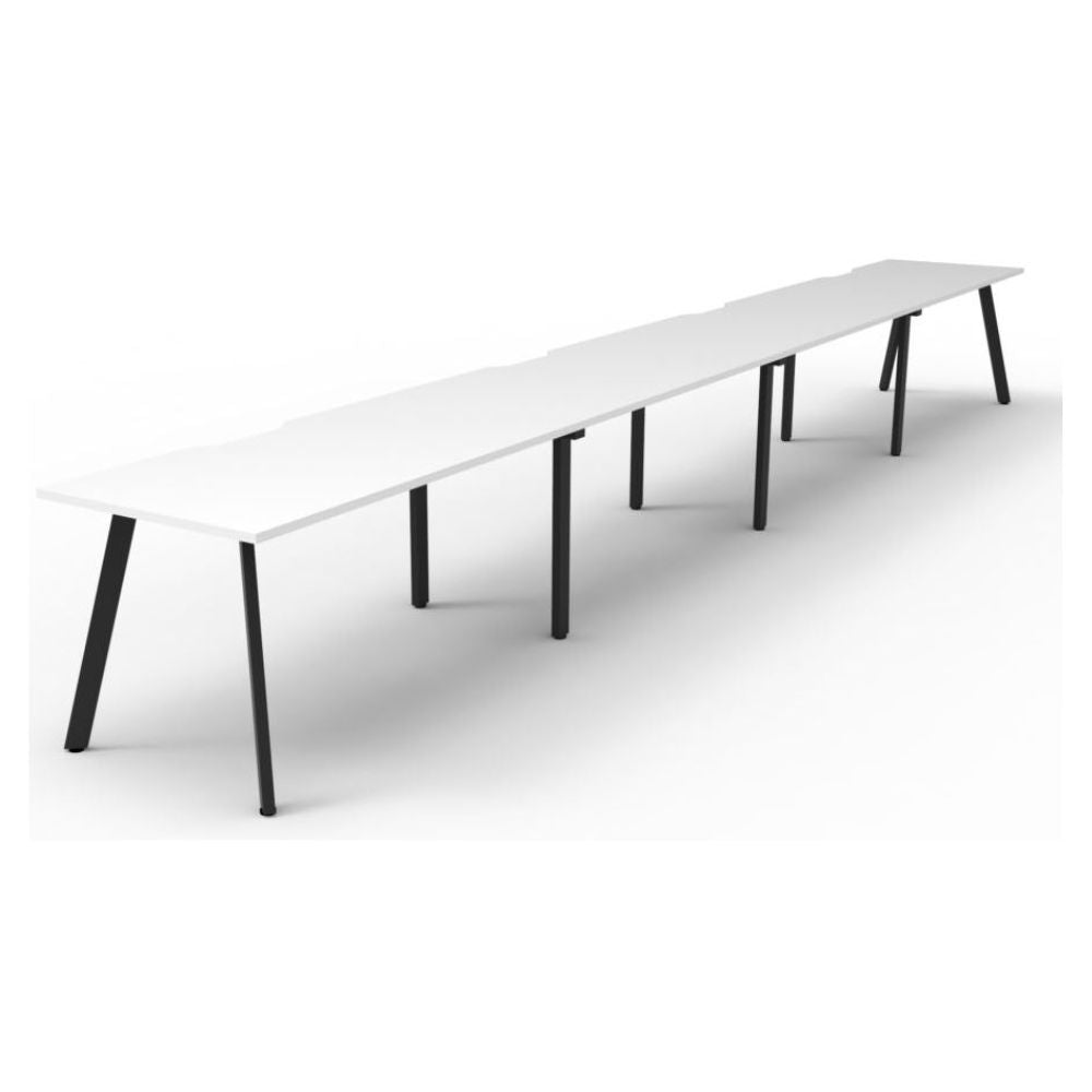 Eternity 4 Person Single Sided Straight Workstation