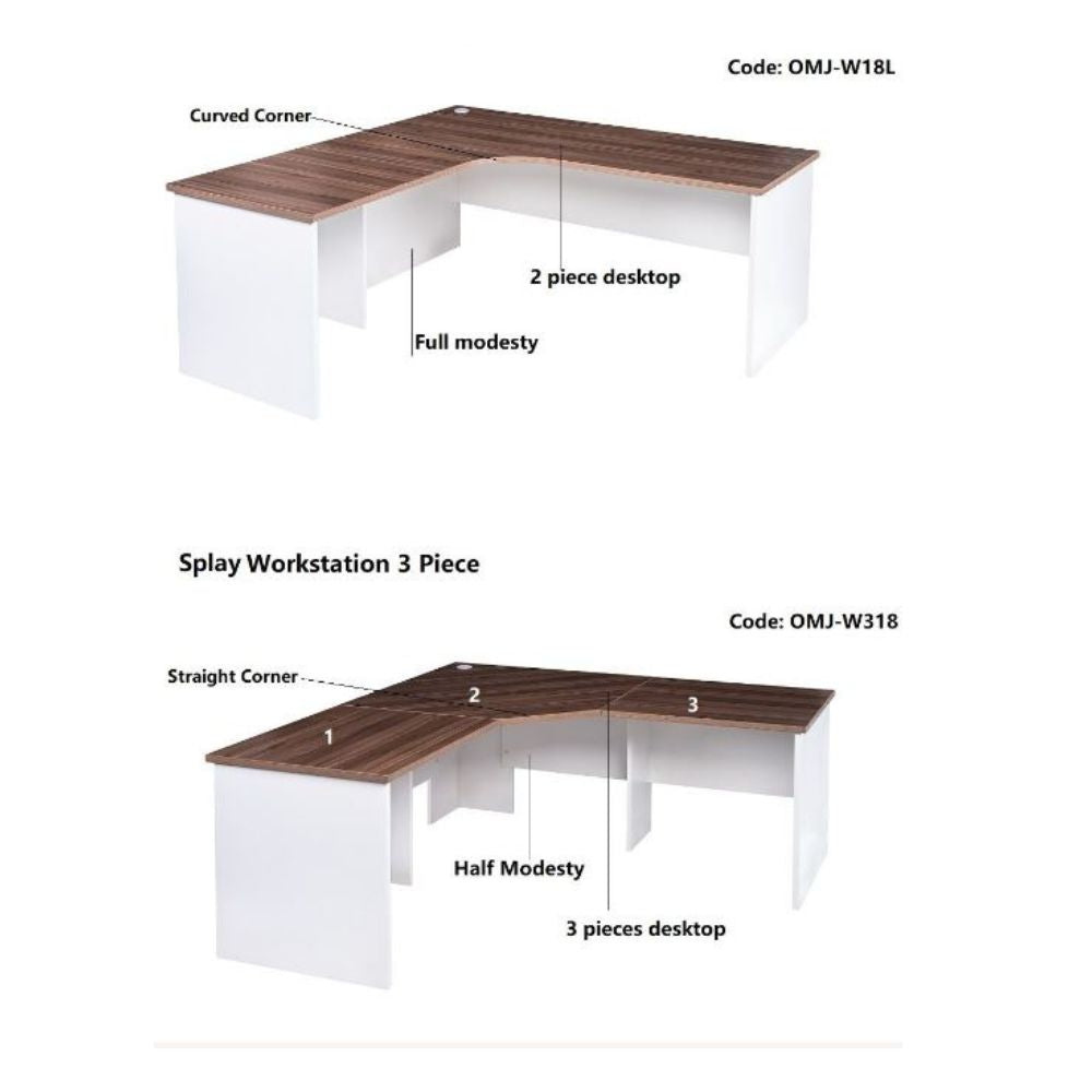 OM Premier Range Corner Workstation