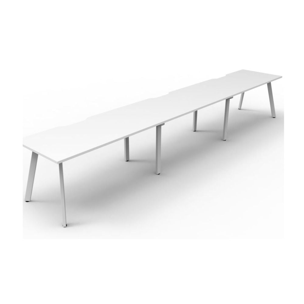 Eternity 3 Person Single Sided Straight Workstation