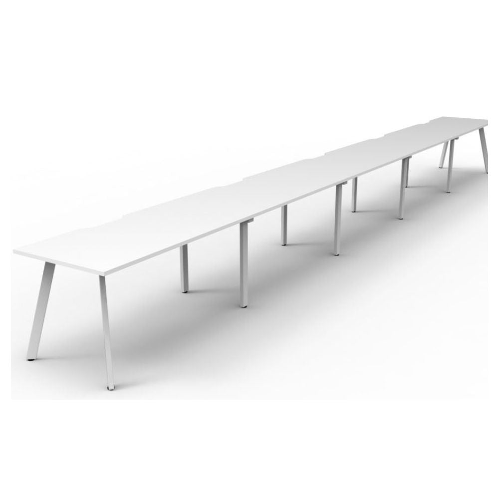 Eternity 5 person Single Sided Straight Workstation