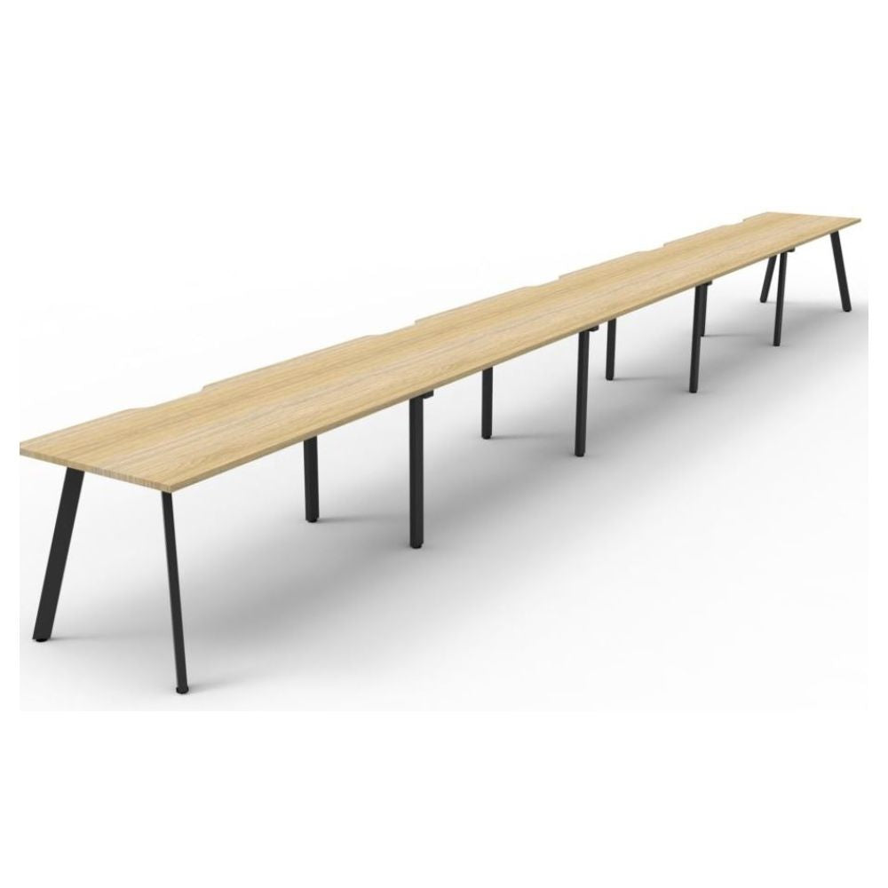 Eternity 5 person Single Sided Straight Workstation