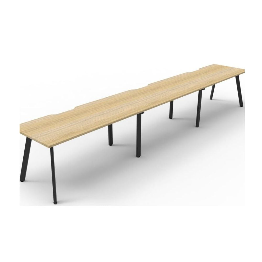 Eternity 3 Person Single Sided Straight Workstation