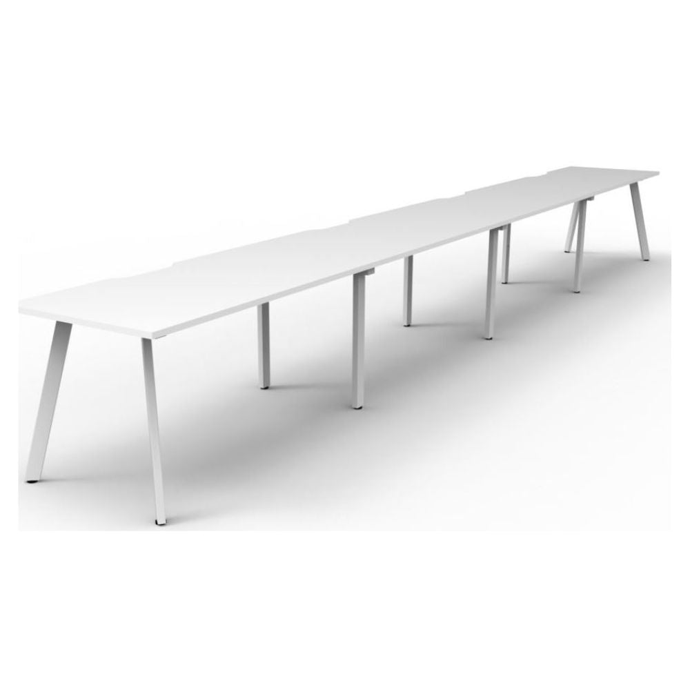 Eternity 4 Person Single Sided Straight Workstation