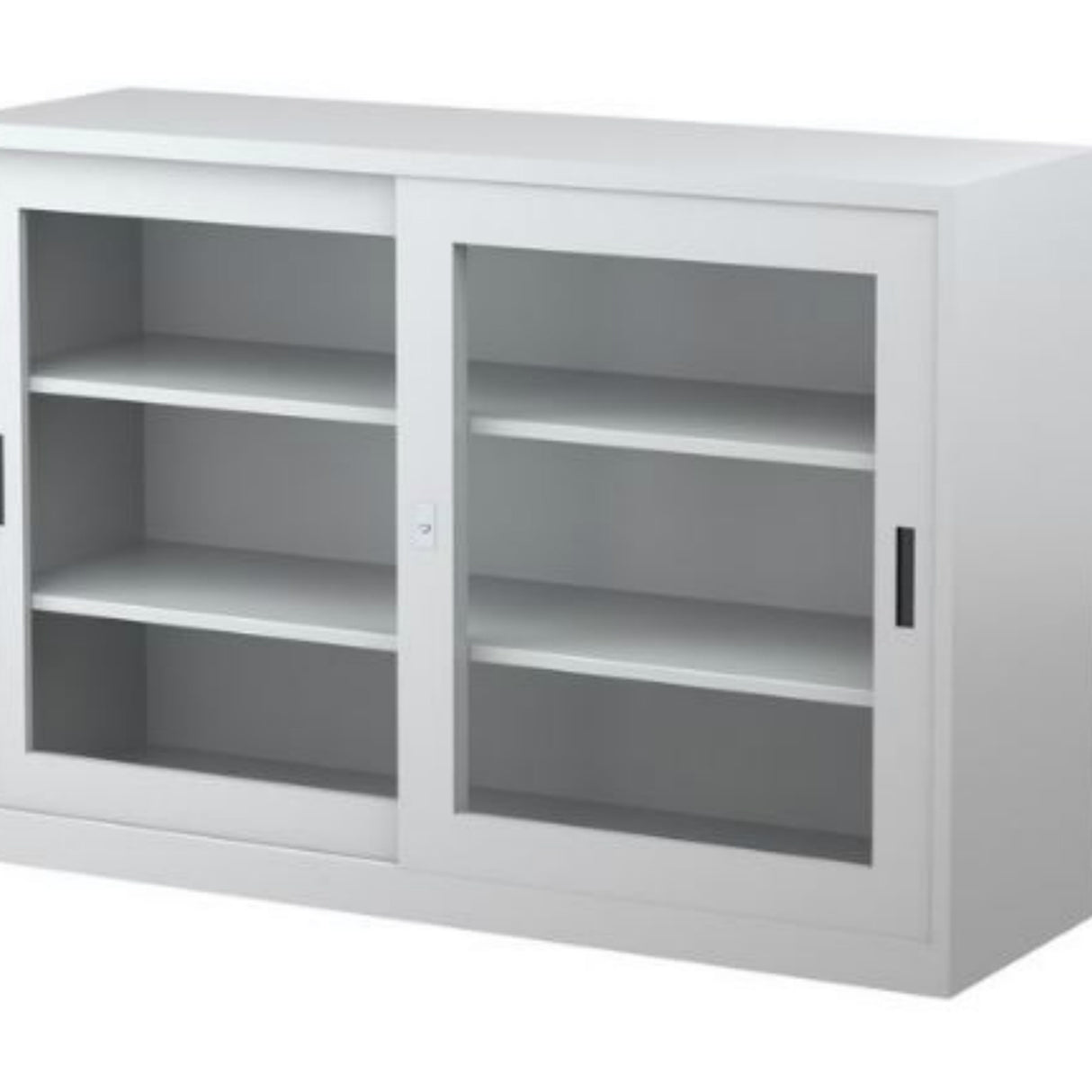Steelco Glass Door Sliding Door Cabinet (metal)