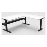 Boost Static Corner Workstation with Cable Tray
