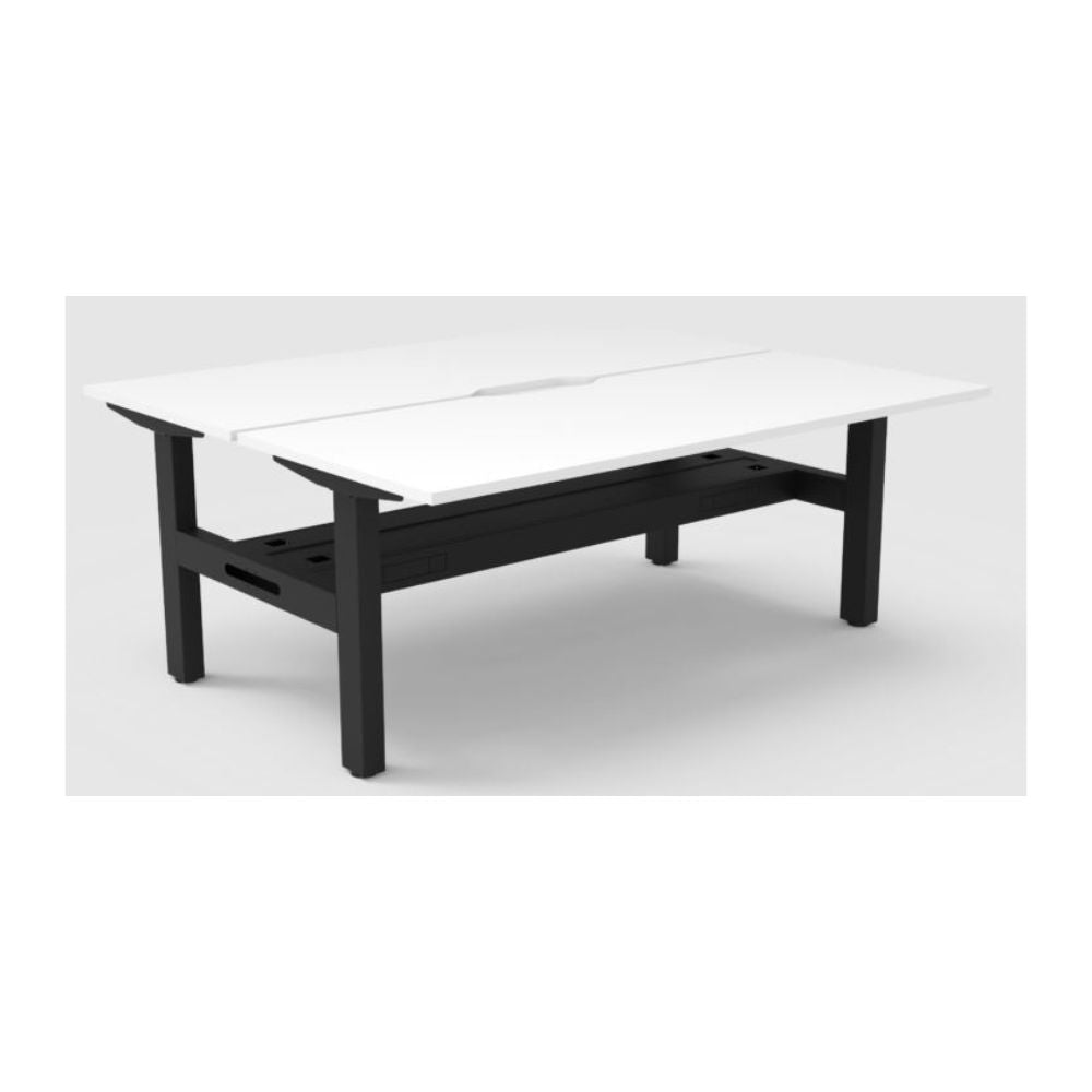 Boost Static Back to Back Straight Desk With Cable Tray