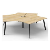Deluxe Infinity 3 Person 120 Degree Workstation (Eternity Leg)