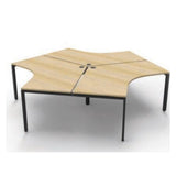 Deluxe Infinity 3 Person 120 Degree Workstation (Profile Leg)