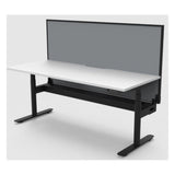Halo+ Single Sided Electric Desk with Cable Tray & Screen