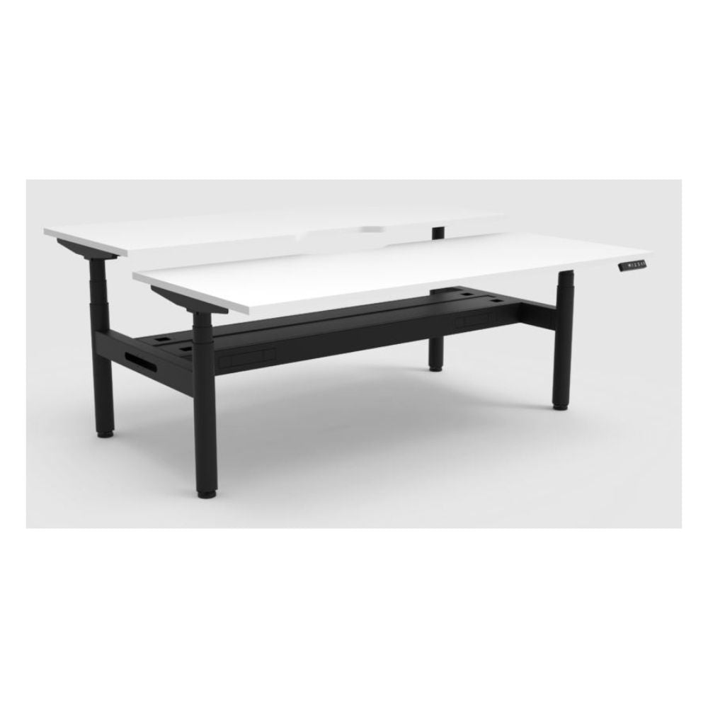 Halo +Electric Back to Back Desk with Cable Tray