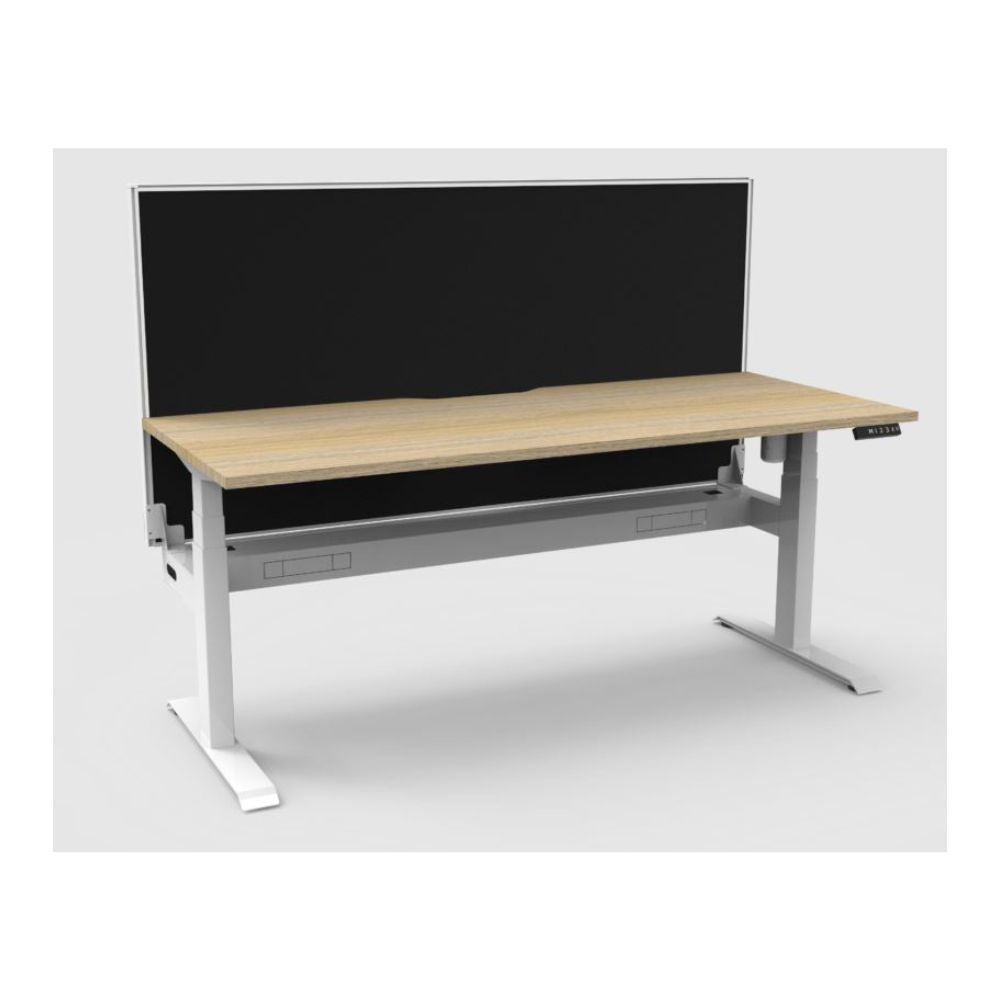 Boost Light Single Sided Desk with Cable Tray & Screen