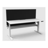 Boost Light Single Sided Desk with Cable Tray & Screen