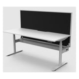 Halo+ Single Sided Electric Desk with Cable Tray & Screen