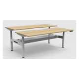 Halo +Electric Back to Back Desk with Cable Tray