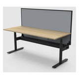 Halo+ Single Sided Electric Desk with Cable Tray & Screen