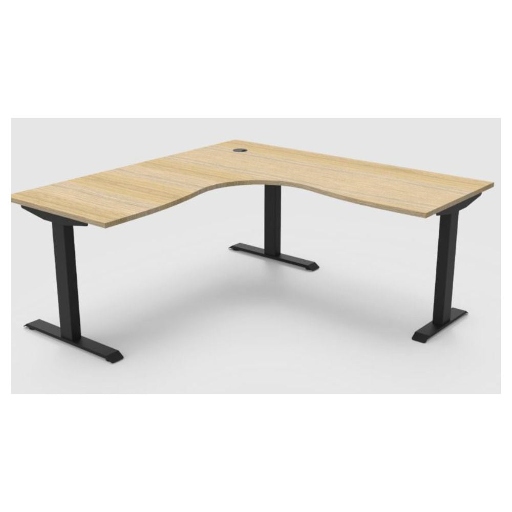 Boost Static Corner Workstation (No Cable Tray & Screen)