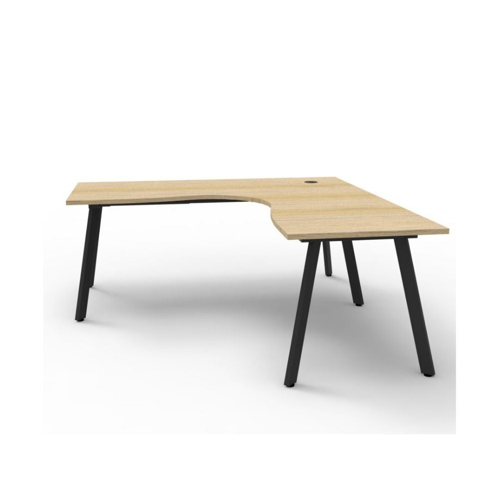 Deluxe Eternity Single Corner Workstation