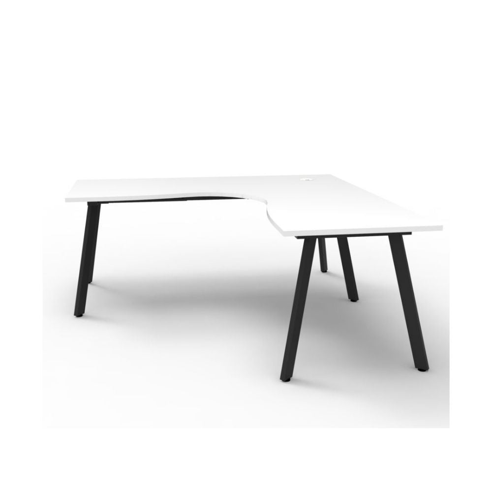 Deluxe Eternity Single Corner Workstation