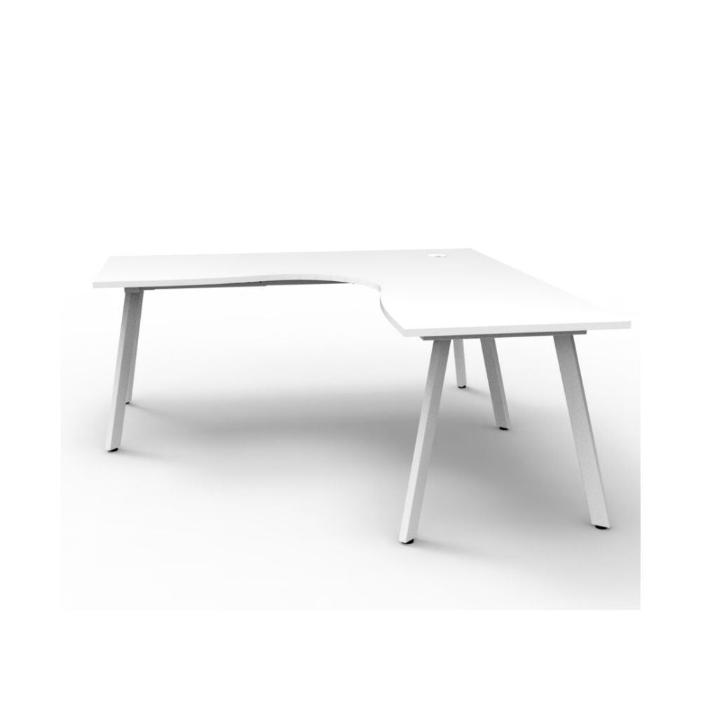 Deluxe Eternity Single Corner Workstation