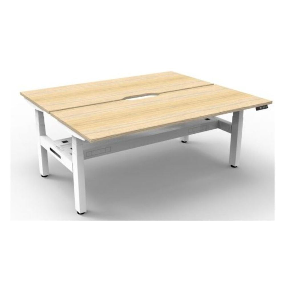 Boost Plus Electric Back to Back Straight Desk with Cable Tray