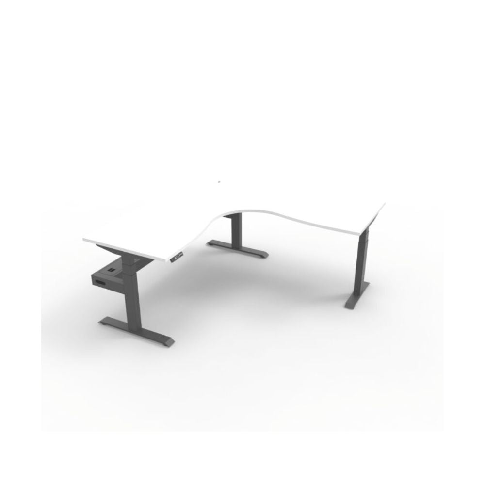 Boost Plus Electric Corner Workstation with Cable Tray