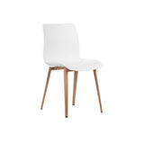 POD Visitor Chair - Black/Timber Legs