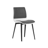 POD Visitor Chair - Black/Timber Legs
