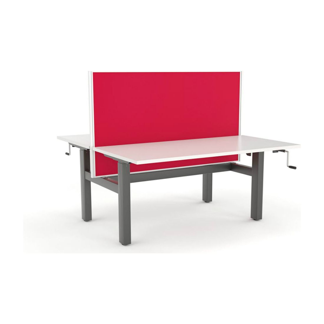 Agile Winder Height Adjustable Back to Back Straight Desk