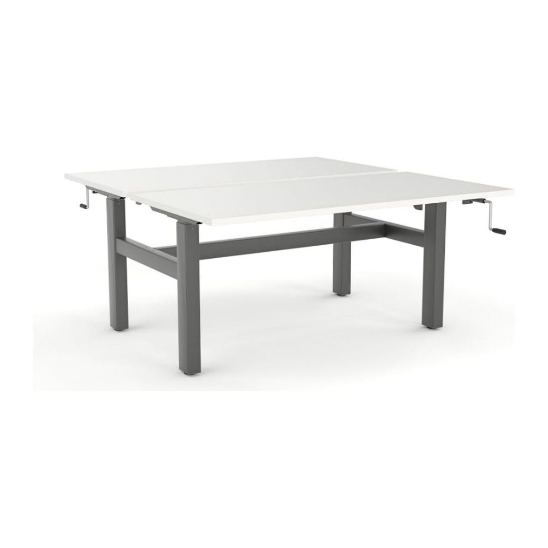 Agile Winder Height Adjustable Back to Back Straight Desk