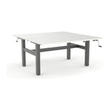Agile Winder Height Adjustable Back to Back Straight Desk