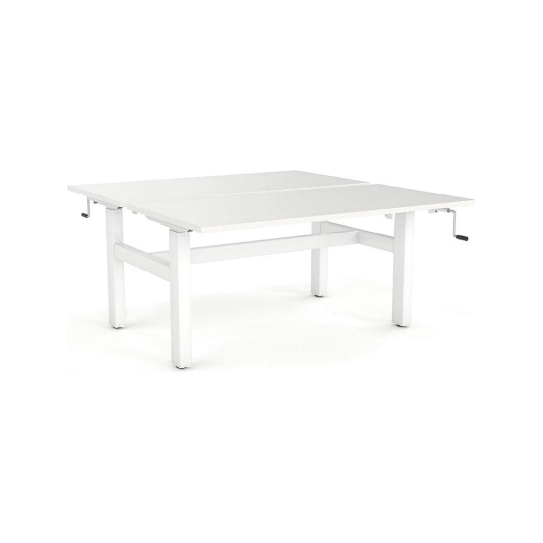 Agile Winder Height Adjustable Back to Back Straight Desk