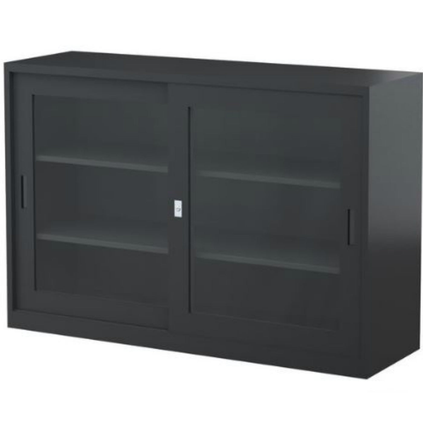 Steelco Glass Door Sliding Door Cabinet (metal)