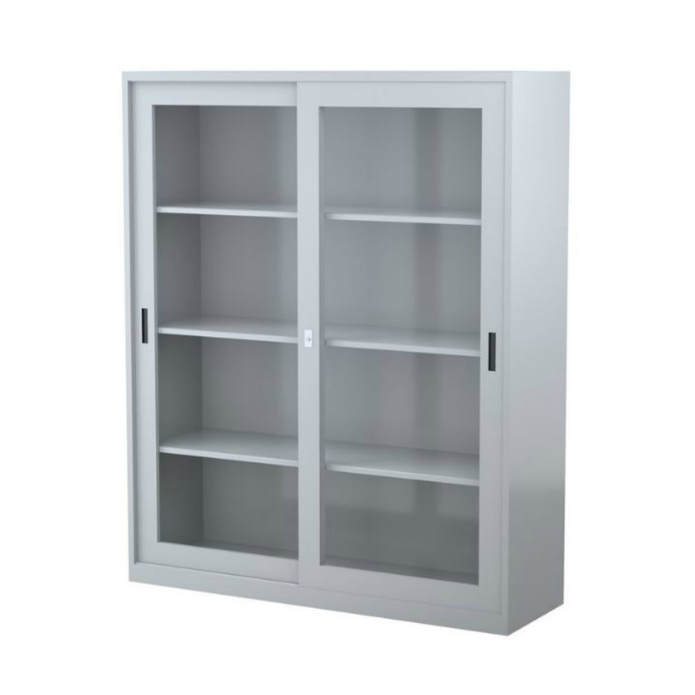 Steelco Glass Door Sliding Door Cabinet (metal)