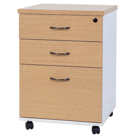 Logan Mobile - New Oak / White