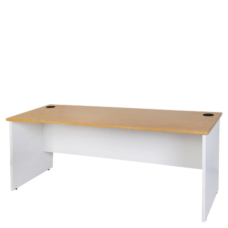 Logan Desk - New Oak / White